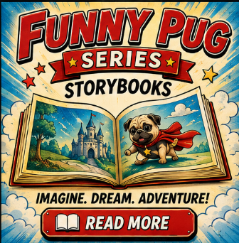 Funny Pug Storybooks